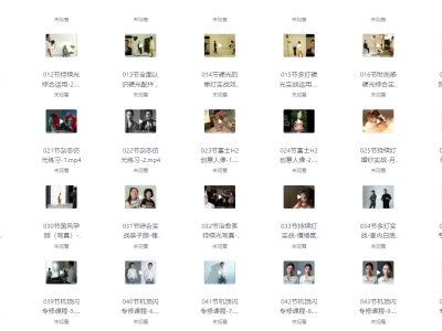 张小翼 - “进阶之路”张小翼的全能摄影班【36.2G】